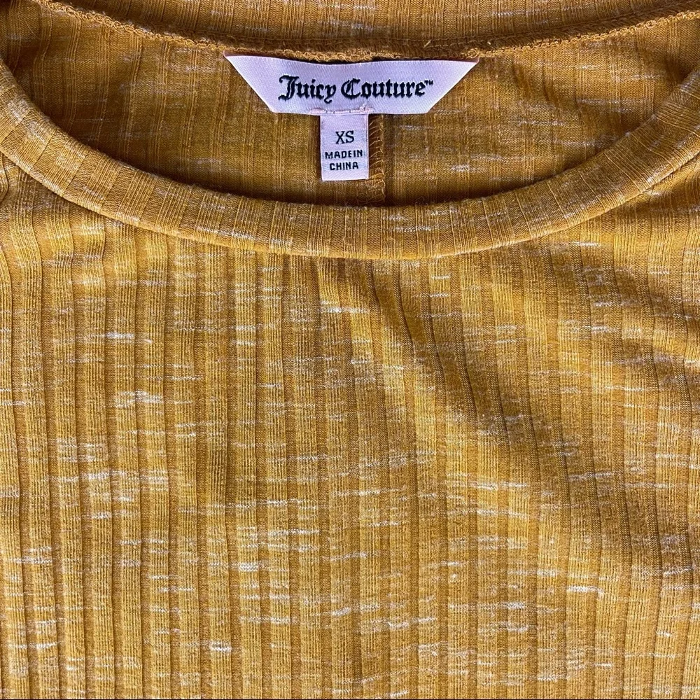Juicy Couture Mustard‎ Puff Sleeve Blouse XS - Picture 6 of 7